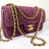 Chanel 26B Burgundy Suede Souplissimo Rectangular Mini
