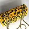 Chanel 26A Leopard Sequins Mini Flap Bag