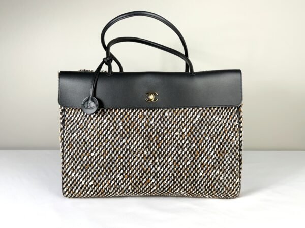 Chanel 26A Tweed Maxi Urban Essential Shopping Bag