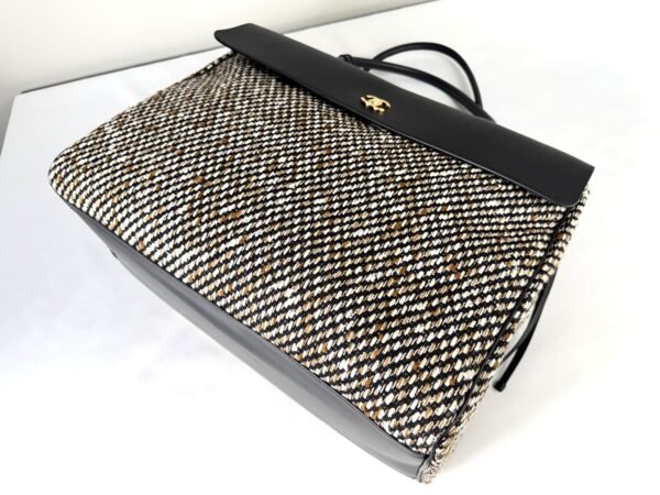 Chanel 26A Tweed Maxi Urban Essential Shopping Bag