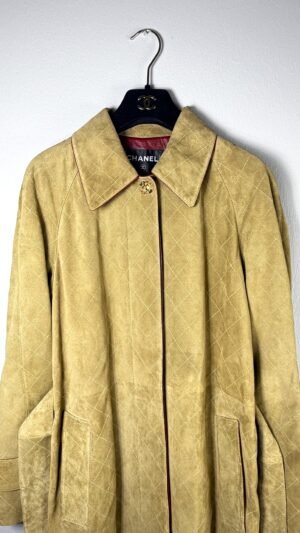 IMG_4183 Chanel 26B Khaki Suede Coat